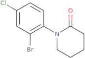 1-(2-Bromo-4-chlorophenyl)piperidin-2-one