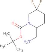 tert-Butyl 2-(aminomethyl)-5,5-difluoropiperidine-1-carboxylate