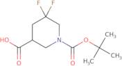 1-[(tert-butoxy)carbonyl]-5,5-difluoropiperidine-3-carboxylic acid