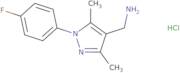 {[1-(4-Fluorophenyl)-3,5-dimethyl-1H-pyrazol-4-yl]methyl}amine hydrochloride