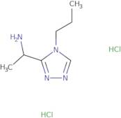 [1-(4-Propyl-4H-1,2,4-triazol-3-yl)ethyl]amine dihydrochloride