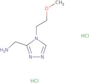 {[4-(2-Methoxyethyl)-4H-1,2,4-triazol-3-yl]methyl}amine dihydrochloride