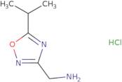 [(5-Isopropyl-1,2,4-oxadiazol-3-yl)methyl]amine hydrochloride