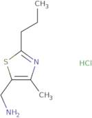 [(4-Methyl-2-propyl-1,3-thiazol-5-yl)methyl]amine hydrochloride