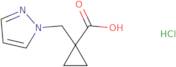 1-(1H-Pyrazol-1-ylmethyl)cyclopropanecarboxylic acid hydrochloride