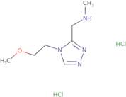 {[4-(2-Methoxyethyl)-4H-1,2,4-triazol-3-yl]methyl}methylamine dihydrochloride