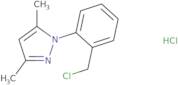 1-[2-(Chloromethyl)phenyl]-3,5-dimethyl-1H-pyrazole hydrochloride