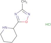 2-(3-Methyl-[1,2,4]oxadiazol-5-yl)-piperidine hydrochloride