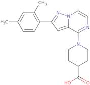 1-[2-(2,4-Dimethylphenyl)pyrazolo[1,5-a]pyrazin-4-yl]piperidine-4-carboxylic acid