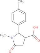 1-Methyl-5-oxo-2-(p-tolyl)pyrrolidine-3-carboxylic acid