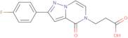 3-[2-(4-Fluorophenyl)-4-oxopyrazolo-[1,5-a]pyrazin-5(4H)-yl]propanoic acid