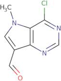 4-Chloro-5-methyl-5H-pyrrolo[3,2-d]pyrimidine-7-carbaldehyde
