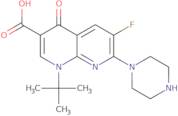 1-Tert-Butyl-6-Fluoro-4-Oxo-7-Piperazin-1-Yl-1,8-Naphthyridine-3-Carboxylic Acid