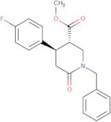 trans - 1-Benzyl-4-(4-fluorophenyl)-6-oxopiperidine-3-carboxylic acid methyl ester