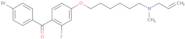 (4-Bromophenyl)[2-fluoro-4-[[6-(methyl-2-propenylamino)hexyl]oxy]phenyl]methanone