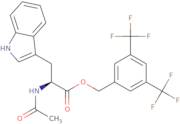 [3,5-Bis(Trifluoromethyl)phenyl]methyl (2S)-2-acetamido-3-(1H-Indol-3-Yl)propanoate