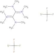 1,2-Bis(dimethylamino)-N,N,N',N'-tetramethyl-1,2-ethanediiminium bis(trifluoromethanethiolate)