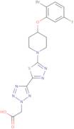 5-[5-[4-(2-Bromo-5-fluorophenoxy)-1-piperidinyl]-1,3,4-thiadiazol-2-yl]-2H-tetrazole-2-acetic acid