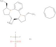 (-)-1,2-Bis((2R,5R)-2,5-diethylphospholano)benzene(cyclooctadiene)rhodium(I) trifluoromethanesulfonate