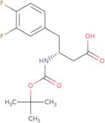 (3R)-3-[(tert-Butoxycarbonyl)amino]-4-(3,4-difluorophenyl)butanoic acid