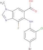 6-(4-Bromo-2-chlorophenylamino)-7-fluoro-3-methyl-benzimidazole-5-carboxylic acid