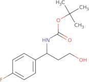 Tert-butyl N-[1-(4-fluorophenyl)-3-hydroxypropyl]carbamate