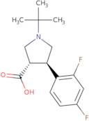 (3s,4r)-1-tert-butyl-4-(2,4-difluorophenyl)pyrrolidine-3-car