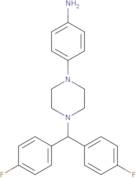 4-[4-[bis(4-fluorophenyl)methyl]piperazin-1-yl]aniline