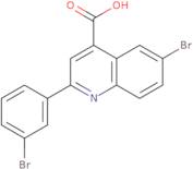 6-Bromo-2-(3-bromophenyl)quinoline-4-carboxylic acid