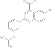 6-Bromo-2-(3-isopropoxyphenyl)quinoline-4-carboxylic acid