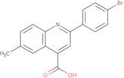 2-(4-Bromophenyl)-6-methylquinoline-4-carboxylic acid