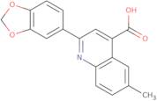 2-(1,3-Benzodioxol-5-yl)-6-methylquinoline-4-carboxylic acid