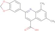 2-(1,3-Benzodioxol-5-yl)-6,8-dimethylquinoline-4-carboxylic acid