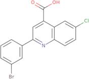 2-(3-Bromophenyl)-6-chloroquinoline-4-carboxylic acid