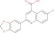 2-(1,3-Benzodioxol-5-yl)-6-chloroquinoline-4-carboxylic acid