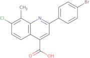 2-(4-Bromophenyl)-7-chloro-8-methylquinoline-4-carboxylic acid