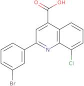 2-(3-Bromophenyl)-8-chloroquinoline-4-carboxylic acid