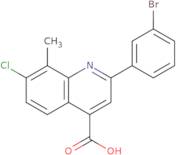 2-(3-Bromophenyl)-7-chloro-8-methylquinoline-4-carboxylic acid