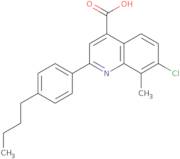 2-(4-Butylphenyl)-7-chloro-8-methylquinoline-4-carboxylic acid