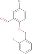 5-Bromo-2-[(2-fluorobenzyl)oxy]benzaldehyde