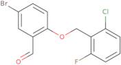 5-Bromo-2-[(2-chloro-6-fluorobenzyl)oxy]benzaldehyde