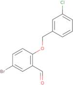 5-Bromo-2-[(3-chlorobenzyl)oxy]benzaldehyde