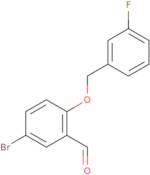 5-Bromo-2-[(3-fluorobenzyl)oxy]benzaldehyde