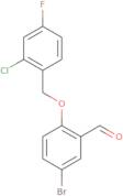 5-Bromo-2-[(2-chloro-4-fluorobenzyl)oxy]benzaldehyde