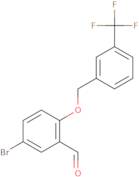 5-Bromo-2-{[3-(trifluoromethyl)benzyl]oxy}benzaldehyde