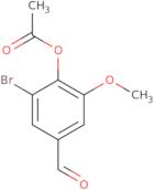 2-Bromo-4-formyl-6-methoxyphenyl acetate
