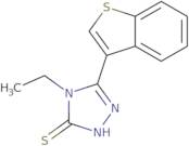 5-(1-Benzothien-3-yl)-4-ethyl-4H-1,2,4-triazole-3-thiol