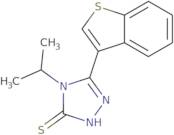 5-(1-Benzothien-3-yl)-4-isopropyl-4H-1,2,4-triazole-3-thiol