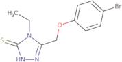 5-[(4-Bromophenoxy)methyl]-4-ethyl-4H-1,2,4-triazole-3-thiol