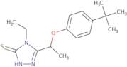 5-[1-(4-tert-Butylphenoxy)ethyl]-4-ethyl-4H-1,2,4-triazole-3-thiol